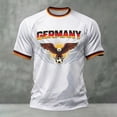 thumbnail image 2 of 2026 National Team Germany Eagle 3D Print Soccer , German Flag Colorway Short Sleeve Athletic T-Shirt, Patriotic Deutschland Fan Top for Sports Events & Gifting, 2 of 3