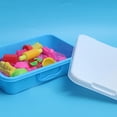 thumbnail image 4 of Stackable Plastic Sand Tray Set With Lid Stickers Portable Sensory Bin For Kids Art Crafts Storage Blue Green, 4 of 9