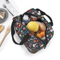 thumbnail image 4 of Lsque Holiday Christmas Cookies Pattern Lunch Bag Women/Men Insulated Lunch Box,Small Leakproof Cooler Food Lunch Containers Reusable High Capacity Lunch Tote Bags, 4 of 6