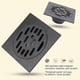 thumbnail image 5 of Square Shower Drain Stainless Steel With Removable Round Pattern Cover Rotating, 5 of 5