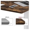 thumbnail image 4 of Whole-Piece Particle Board Table Top for Standing Desk and Home Office Desk DIY, 48x30x1 Inch Rustic Brown Desk Top, 4 of 7