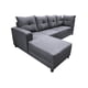 thumbnail image 4 of Sala Esquinera El Bazar Store Freya Gris plata 275x160 cm Tela Lino nacional Modular, 4 of 5