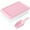 Pink, variant on 2 Pack Ice Cube Tray with Lid and Bin for Freezer, Easy Release 55 Nugget Ice Tray with Cover, Storage Container, Scoop. Perfect Small Ice Cube Maker Tray & Mold. Flexable Durable Plastic, BPA Free
