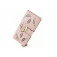 thumbnail image 1 of Cartera Larga Para Mujer De Cuero Calado De Moda Y Generoso Xtellar rosa, 1 of 4