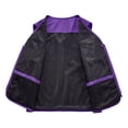 thumbnail image 6 of FRSASU Men's Casual Lightweight Outdoor Fishing Work Safari Travel Photo Cargo Vest Jacket Multi Pockets Purple, 6 of 9