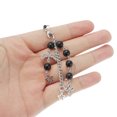 thumbnail image 4 of Unique Bargains 1 Pc Handbag Charms Keychains Beads Five-pointed Star Bag Accessories Black, 4 of 5