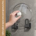 thumbnail image 6 of RuiJiao Pot Lid Organizer Rack - Pair of Stands for Pots and Pans, Door Bracket Bakeware Holder, No Punching Needed, 6 of 9