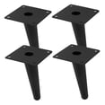 thumbnail image 6 of BESTYASH Set of 4 Black Metal Angled Tapered Table Legs Replacement for Sofa, Chair, Coffee Table Furniture, 6 of 8