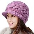 thumbnail image 7 of Holzlrgus Womens Winter Beanie Warm Knitted Slouchy Wool Hats Cap with Visor, 7 of 7