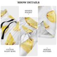 thumbnail image 6 of Women's Soft Sleep Shorts Relaxed Fit Lounge Pajama Bottoms Shorts for Women Pajama for Home and Comfort Crisp Pineapple Slices, 6 of 8