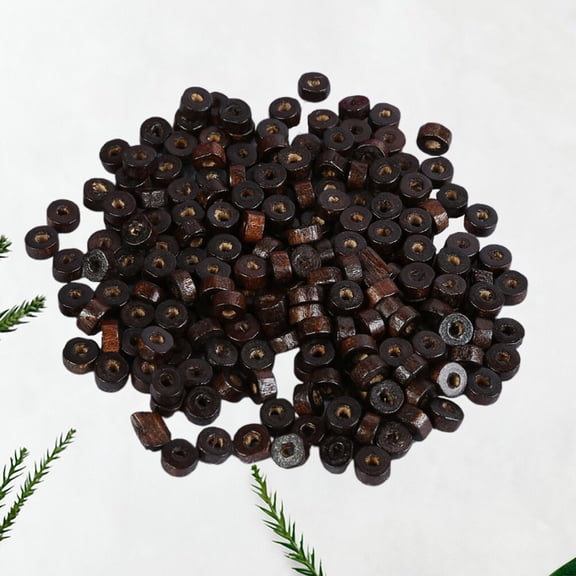 Raindrops Handcrafted Diy Wooden Beads Coffee Wood 500Pcs