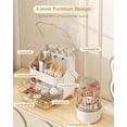 thumbnail image 3 of Organizador de maquillaje Anylady Skincare con 3 niveles en oro rosa, 3 of 8