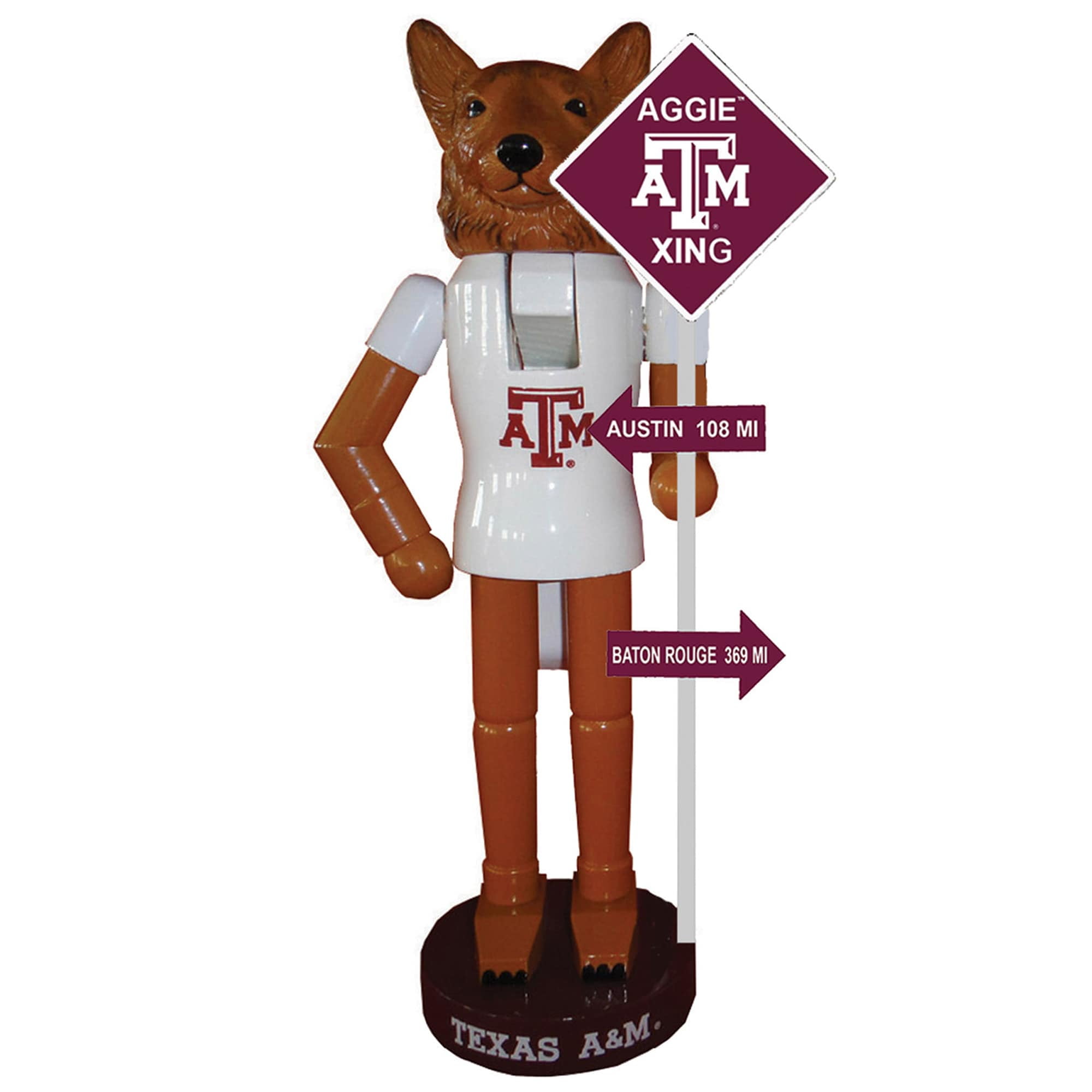 Santa S Workshop Texas A M Aggies 12 Rivalry Nutcracker Maroon White Walmart Com Walmart Com