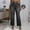 *Dark Gray, variant on ClodeEU Women's Faux Denim High Stretch Flare Pants with Faux Pockets,Loose Fit Casual Leggings Army Green,Womens Plus XXL