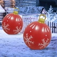 thumbnail image 4 of Christmas Inflatable Decorated Ball 23.62inch Yard Inflatable Christmas Balls Giant Xmas Tree Ornaments PVC Blow up Yard Decorations for Outside Holiday Yard Lawn Porch Decor, 4 of 7