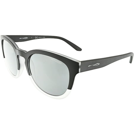 Arnette Men's Mirrored AN4230-24206G-53 Black Oval Sunglasses