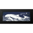 thumbnail image 2 of Babbitt, Gwendolyn 14x7 Black Modern Framed Museum Art Print Titled - Indigo Whale II, 2 of 5