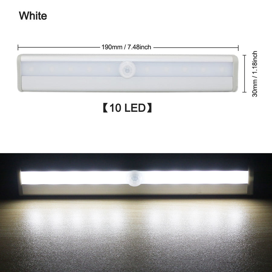 Details about   6w Wall Night Touch Light Under Lamp Room # Cabinet Usb Closet Led Bar Sensor 