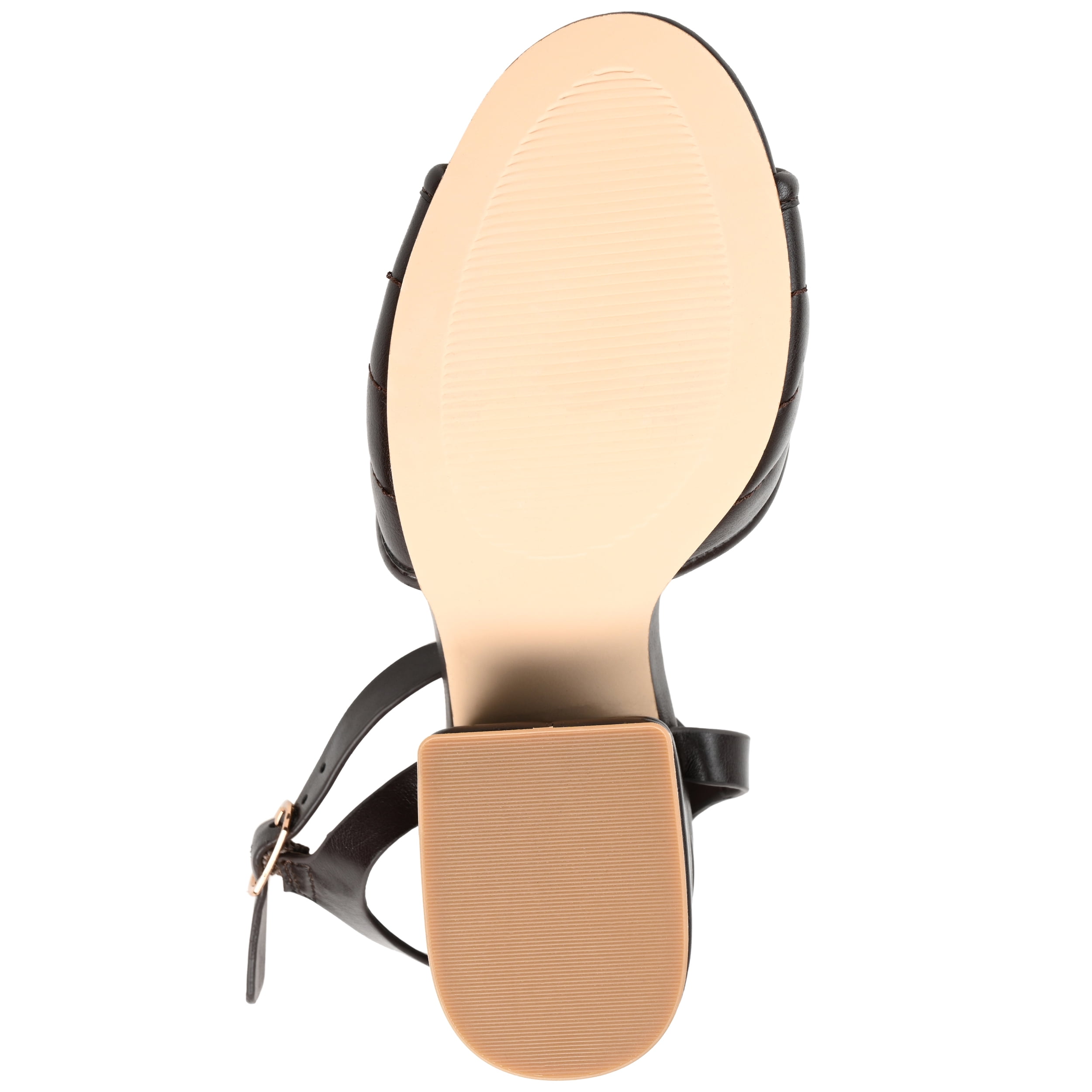 Journee Womens Charmaine Layered Block Heel Sandals