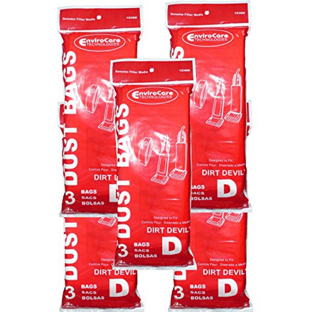15 Royal Dirt Devil Type D Vacuum Bags, Featherlite, Lite Plus, Extra, Classic,