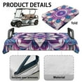 thumbnail image 6 of Yuyamidu Purple Boho Mandala Flower Golf Cart Seat Cover for 2 Seats Flannel Club Car Seat Blanket Golf Cart Accessories Decor Comfortable and Keeps Warm in Winter, 6 of 8