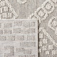 thumbnail image 6 of SAFAVIEH Global Hermite Bordered Indoor/Outdoor Area Rug, Grey/Ivory, 8' x 10', 6 of 6