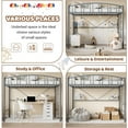 thumbnail image 4 of Twin Loft Bed, Heavy Duty Metal Frame with Guardrails & Ladder, 4 of 7