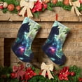 thumbnail image 6 of Lsque Cosmic Cat In Window Pattern 18 Inch Christmas Stockings, Festive Holiday Stocking for Christmas Decorations Holiday Decor, 6 of 8