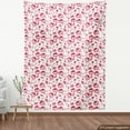thumbnail image 4 of Flowers Fabric by the Yard, Floral Theme Pinkish Peonies Pattern with Leaves on Plain Background Botanical Art, Decorative Upholstery Fabric for Chairs & Home Accents, Multicolor by Ambesonne, 4 of 5