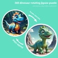 thumbnail image 5 of Xecvkr 360 Degree Dinosaur Puzzle Gyroscope Rotating Double Sided Brain Teaser Toy Spatial Reasoning Development Educational Game for Kids Teens Adults Stress Relief Activity, 5 of 7