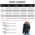 thumbnail image 3 of ManxiVoo Women's Long Sleeve Knit Top Crew Neck Side Split Hem Casual Loose Fit Button Detail Comfortable Fall Fashion Tee M Size Light Blue, 3 of 9