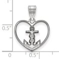 thumbnail image 2 of White Sterling Silver Charm Pendant Greek Alpha Sigma Tau 21 mm 17, 2 of 2