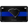 thumbnail image 2 of South Carolina Thin Blue Line Metal Novelty License Plate 7" x 4" Motorcycle, 2 of 2