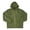 Olive, variant on Men's Hooded Full Zip Rain Slicker Jacket (Olive, XL)