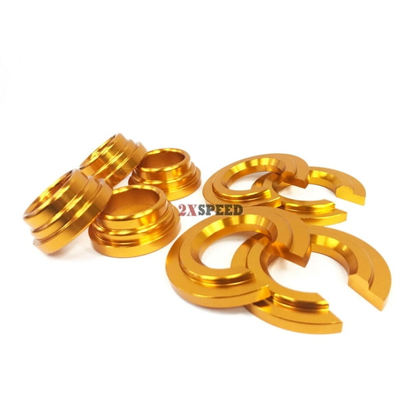 240SX S13 S14/300ZX GOLD ALUMINUM SUBFRAME TIE BAR BUSHING COLLAR SPACER Kit 240SX S13 S14/300ZX