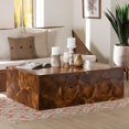 bali & pari Eldora Rustic Coffee Table, Natural Brown - Walmart.com