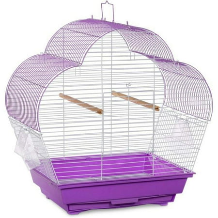 Prevue Pet Products Palm Beach Scallop Roof Purple & White