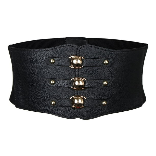 Cinturón de cintura de cuero ancho vintage Steampunk Corset Accesorios Zulema cinturón de cintura ancha mujer