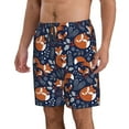 thumbnail image 2 of Goofa Cute Foxes Printed Mens Swim Trunks Summer Quick Dry Short Beach Swimwear Bathing Suits-3X-Large, 2 of 9