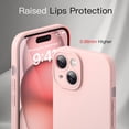 thumbnail image 4 of JETech Slim Case for iPhone 15 6.1-Inch with Camera Lens Full Cover Protection, Ultra-Thin Lightweight Matte Finish Minimalist Protective Phone Cover (Pink), 4 of 6