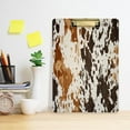 thumbnail image 6 of Coolnut Acrylic Clipboards with Low Profile Clip, A4 Standard Size 9" x 12.5" File Holder for Writing Drawing, Clip Boards for Doctors Offices, Cow Print Gifts, 6 of 7