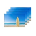 thumbnail image 4 of MKHERT Summer Surf Board at Tropical Beach Placemats Table Mats for Dining Room Kitchen Table Decoration 12x18 inch,Set of 4, 4 of 4