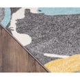 thumbnail image 4 of LBaiet 2' x 3' Gray and Yellow Rectangular Scatter Area Throw Rug, 4 of 4
