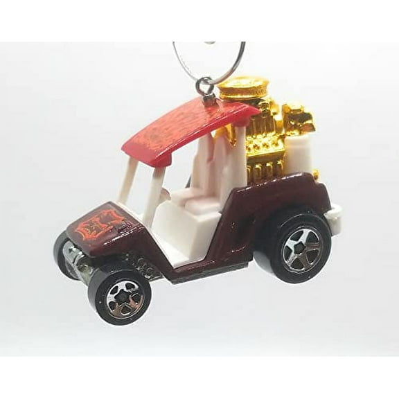 Christmas Ornament for Golf Cart Red Skull Decal