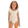 thumbnail image 3 of Abcomgle 3t Swimsuit Girls Gradient Stars One Piece Little Girls Swimsuit Ruffled Stretchy Bathing Suits for Girls, 3 of 7