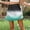 Green-17, variant on LIBRCLO Short Skirts for Women Gradient Printed Zipper Versatile Mini Skirts Comfortable Fashion Casual Summer Clothes