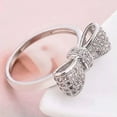 thumbnail image 2 of HOOUN Fashion Women Jewelry 925 Silver White zirconia Ring Wedding Bridal Gift Sz 5-11-#10-6, 2 of 4