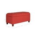 thumbnail image 4 of HomePop Ainsley Button Tufted Storage Bench, Multiple Colors, 4 of 13