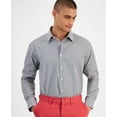 thumbnail image 3 of Club Room Dress Shirt Mens S 14-14.5 32/33 Black Gingham Regular-Fit Cotton Blnd, 3 of 4