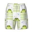 thumbnail image 4 of Lsque Mens Swim Trunks Frogs and Dragonflies Pattern - Bathing Suit Compression Liner - Beach Swim Shorts Swimwear - (S-3XL) - Stretch Quick Dry -Medium, 4 of 9